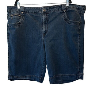 Gloria Vanderbilt Blue Denim Jean Shorts, Size 24